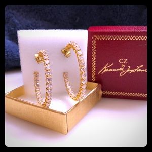 NWT Kenneth Jay Lane Hoop earrings